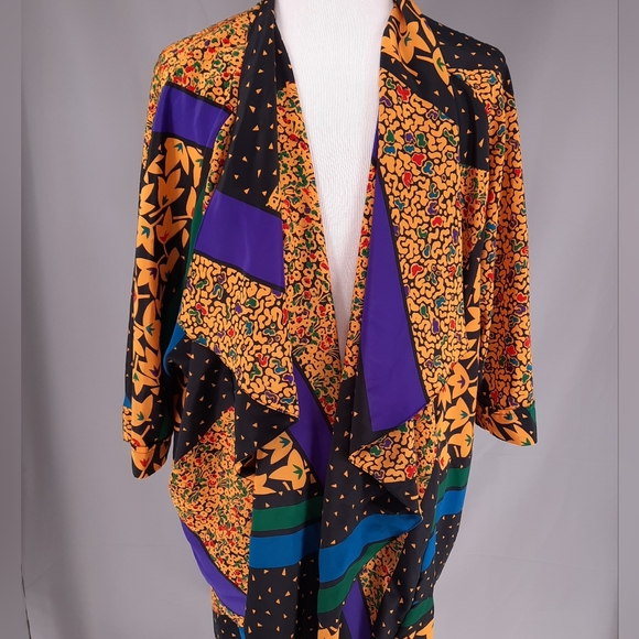 Kimono Aries Woman Size 20 Multicolor Boho - Picture 1 of 9